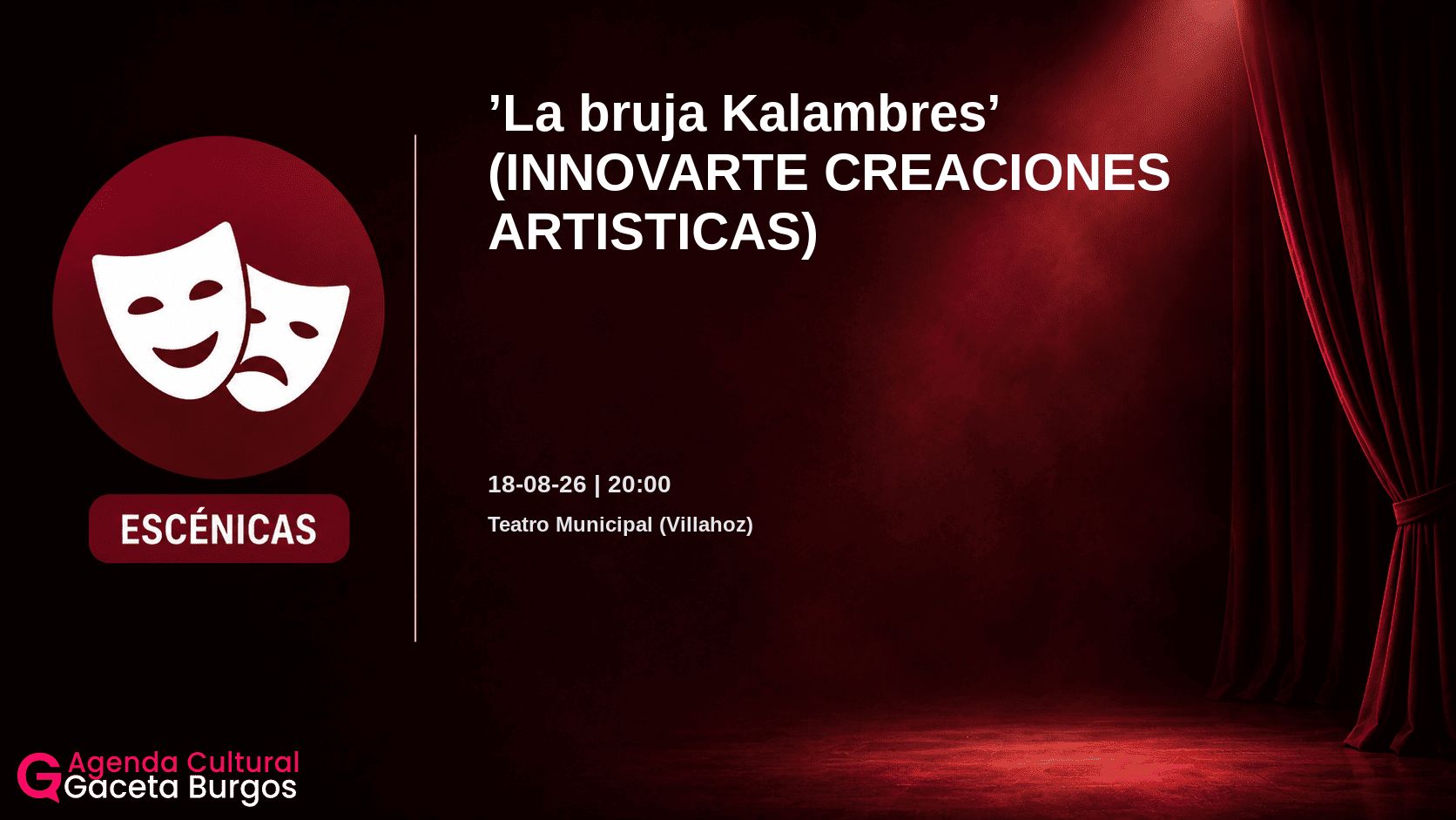 Imagen del evento La bruja Kalambres en Villahoz