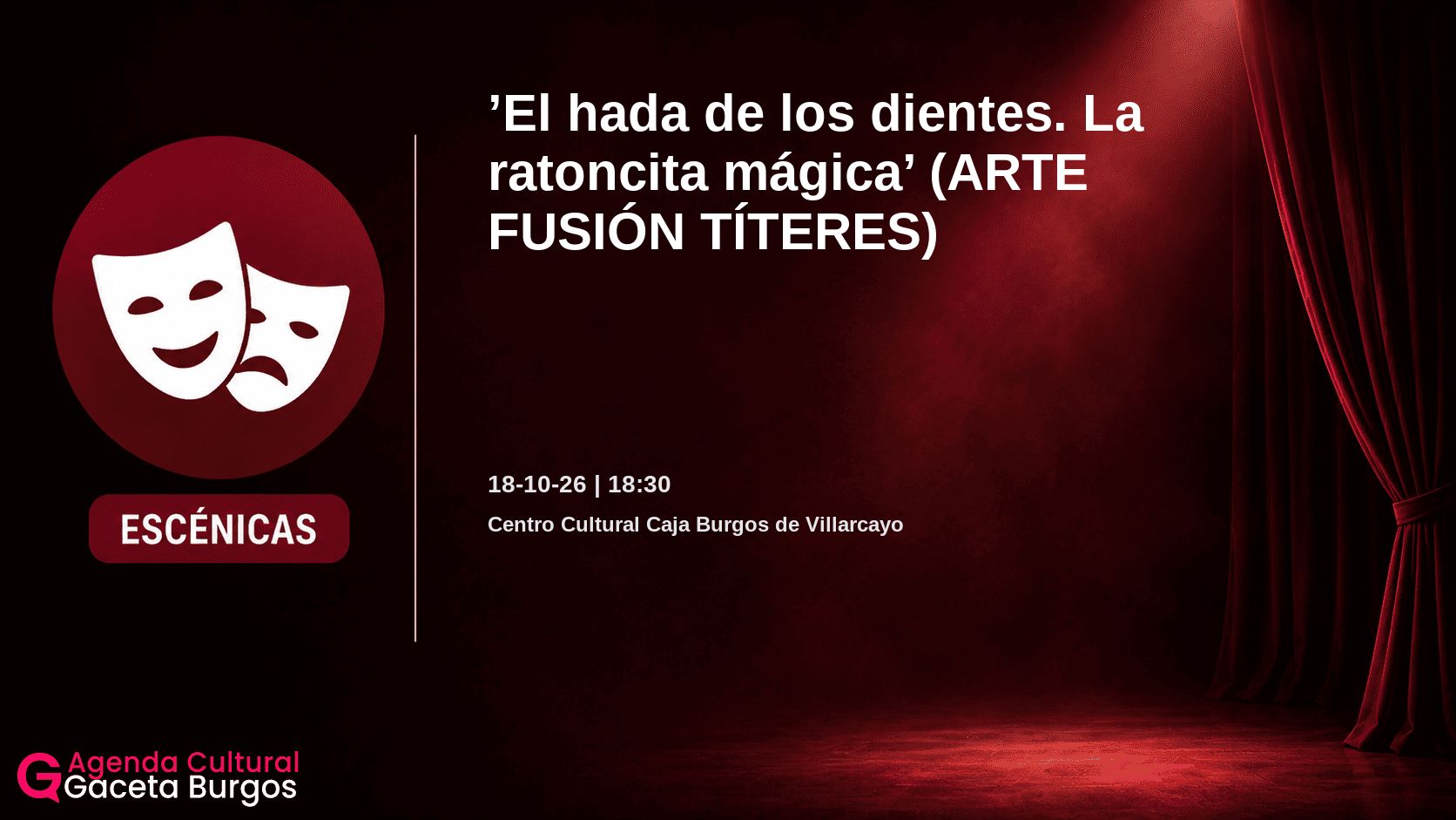 Imagen del evento El hada de los dientes. La ratoncita mágica en Villarcayo