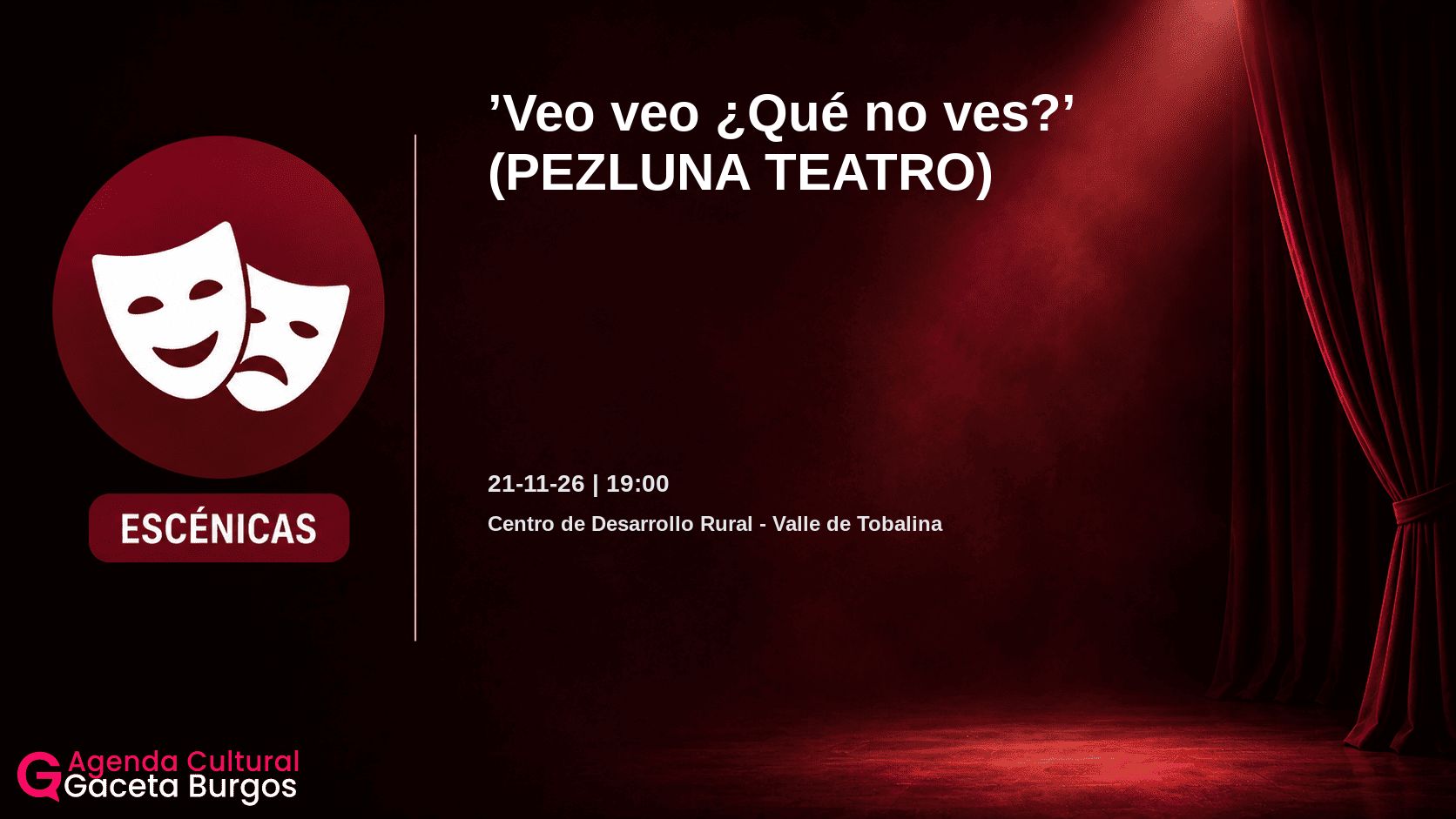 Imagen del evento Veo veo ¿Qué no ves? en Quintana Martín Galíndez
