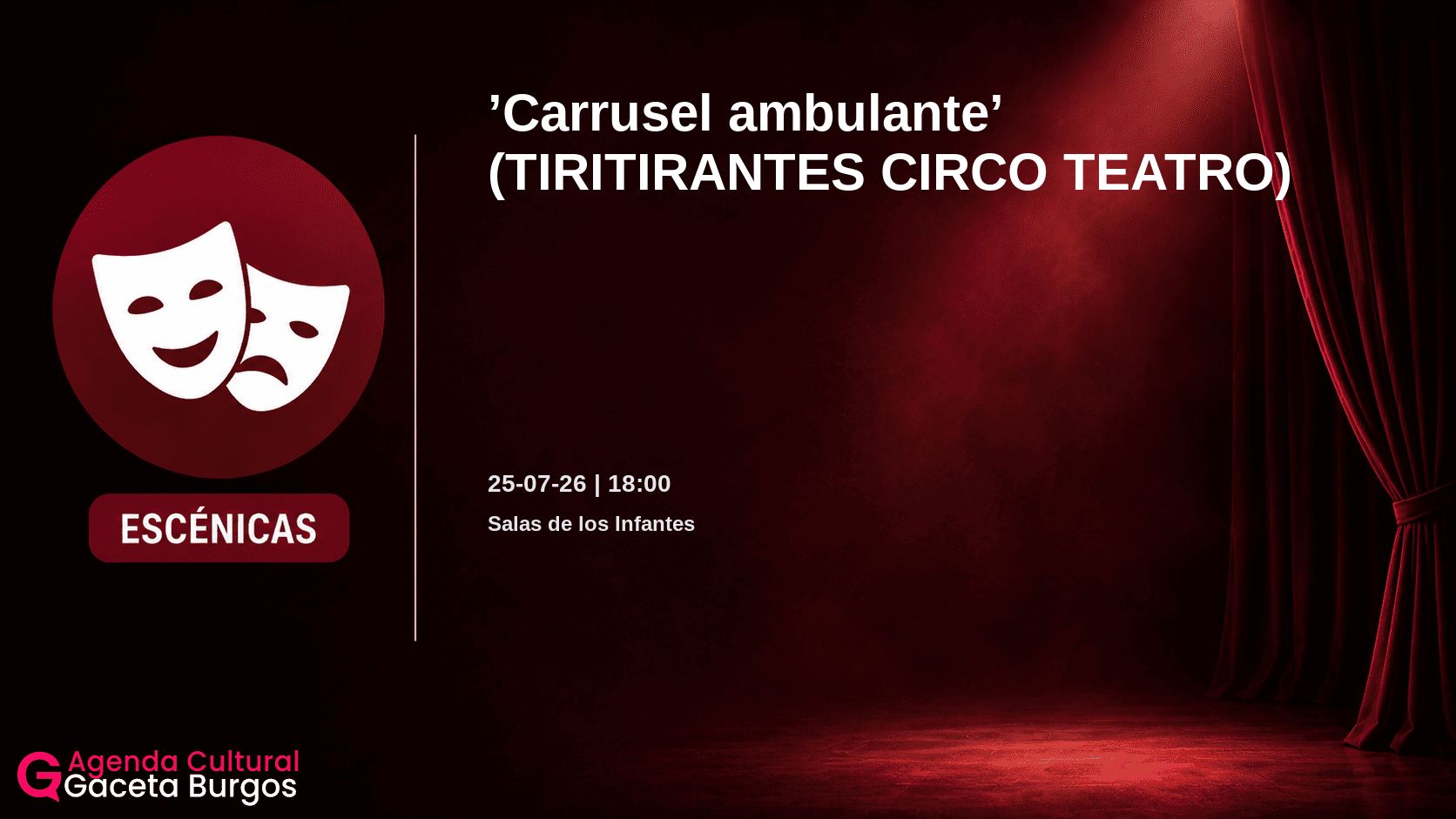 Imagen del evento Carrusel ambulante en Salas de los Infantes