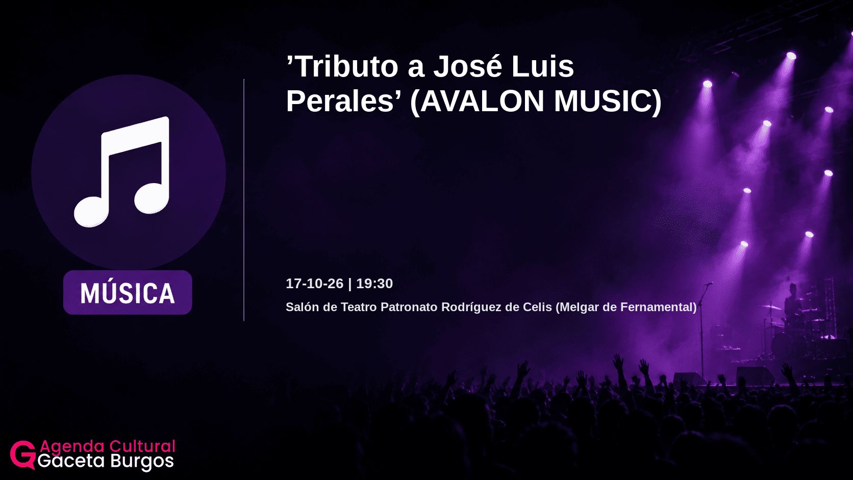 Imagen del evento Tributo a José Luis Perales en Melgar de Fernamental
