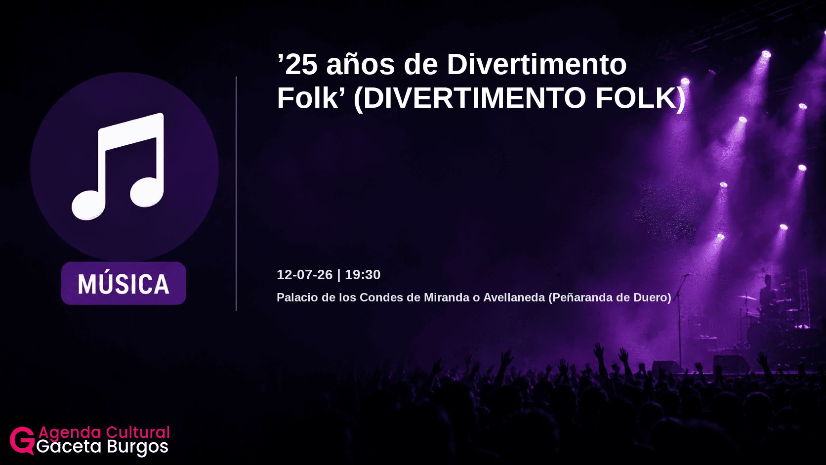 Imagen del evento 25 años de Divertimento Folk en Peñaranda de Duero
