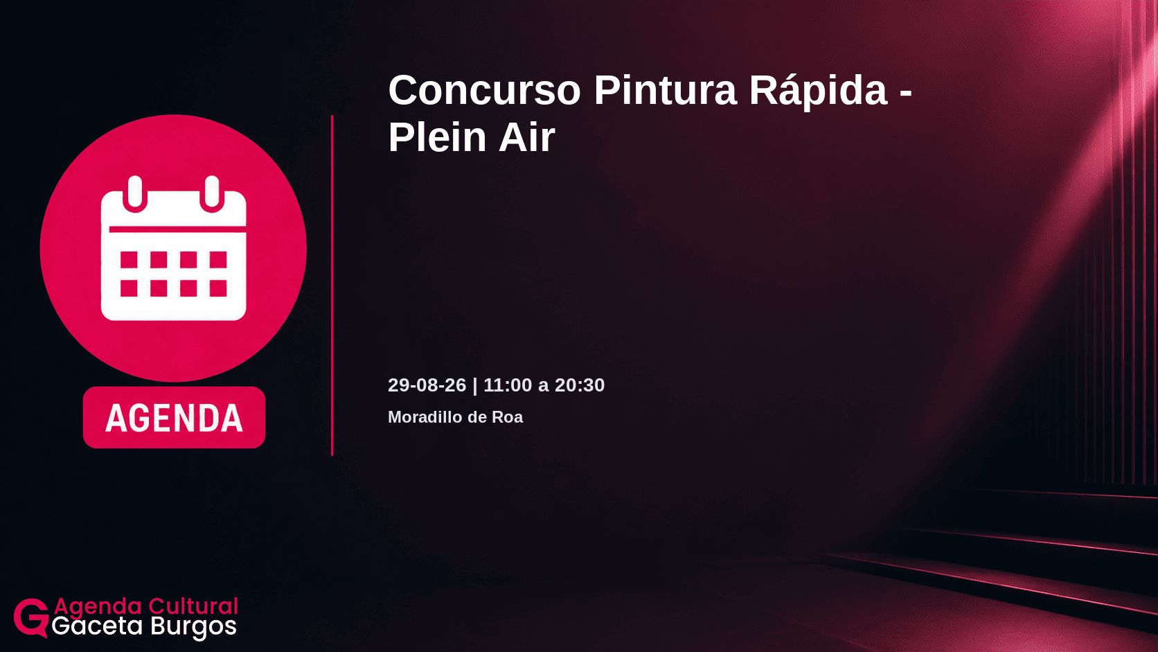 Imagen del evento Concurso Pintura Rápida - Plein Air en Moradillo de Roa