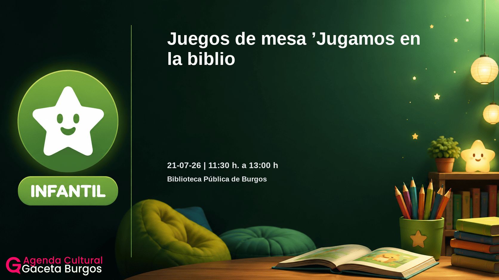 Imagen del evento Juegos de mesa Jugamos en la biblio en Burgos