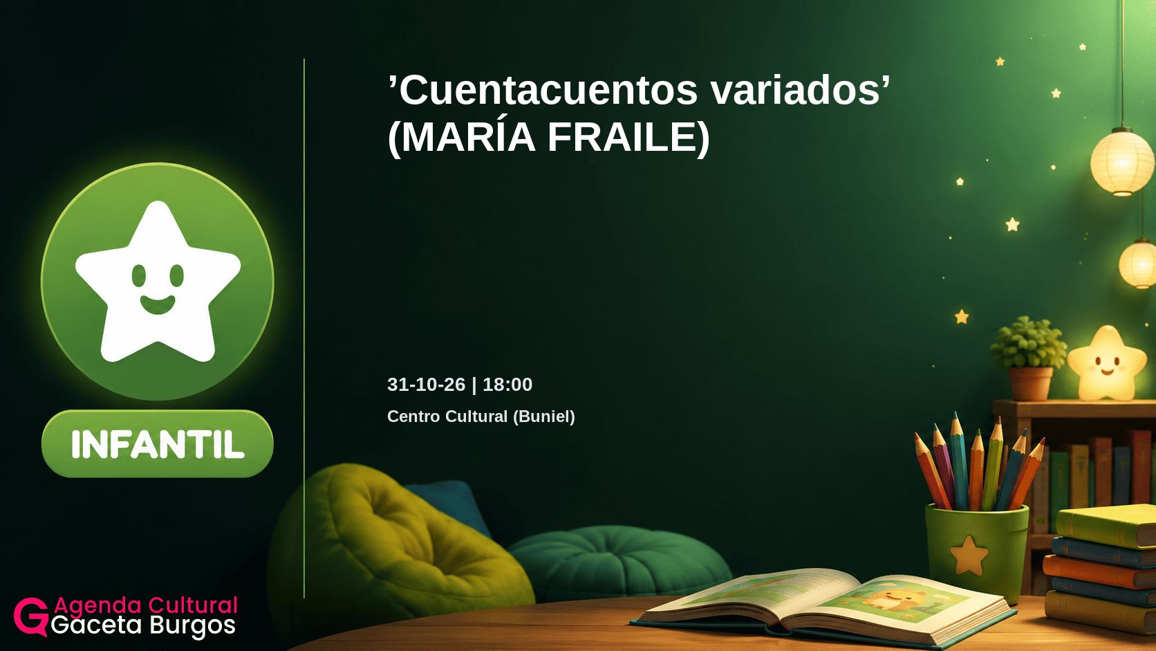 Imagen del evento Cuentacuentos variados en Buniel
