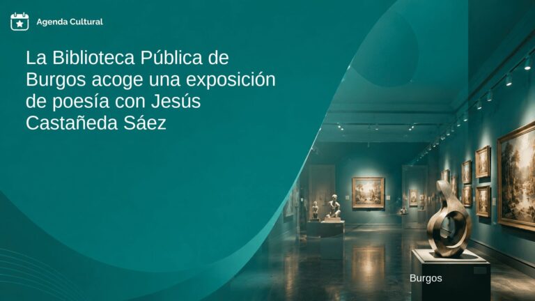 La Biblioteca Pública de Burgos acoge una exposición de poesía con Jesús Castañeda Sáez