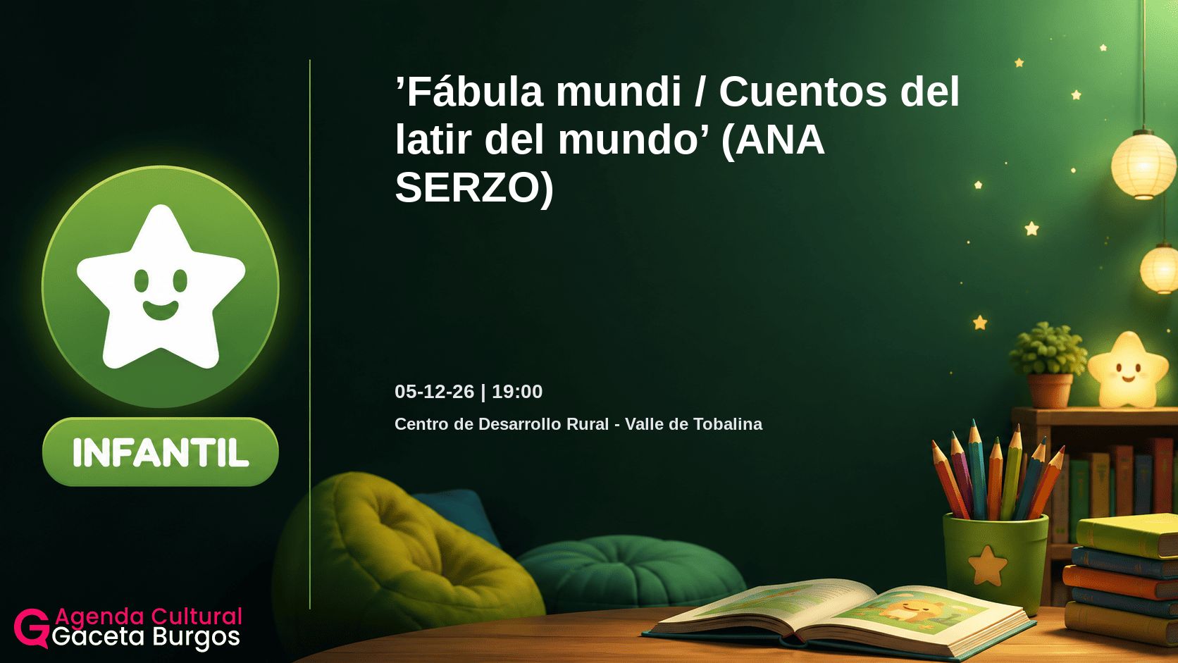 Imagen del evento Fábula mundi / Cuentos del latir del mundo en Quintana Martín Galíndez