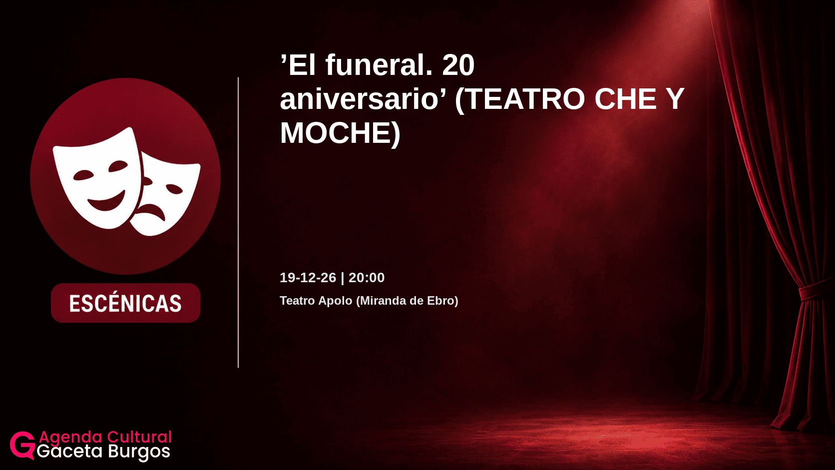 Imagen del evento El funeral. 20 aniversario en Miranda de Ebro
