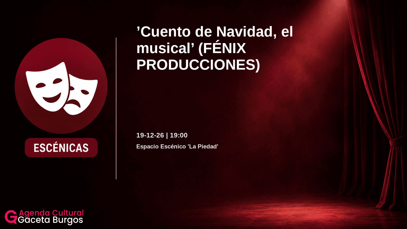 Imagen del evento Cuento de Navidad, el musical en Lerma